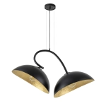 Lampa wisząca z żywicy czarno-złota Sigma Lighting SPACE 40585 - zdjęcie produktu