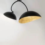 Plafon z żywicy czarno-złoty Sigma Lighting SPACE 40586