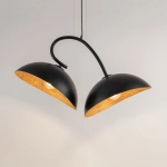 Lampa wisząca z żywicy czarno-miedziana Sigma Lighting SPACE 40587
