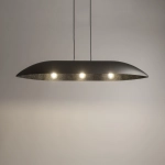 Lampa Wisząca GONDOLA L srebrno-czarna 40642 SIGMA