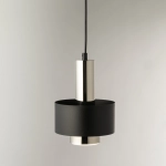 RIF LUX 1 S czarny/srebrny Lampa wisząca 40714 Sigma
