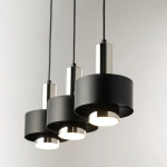 RIF LUX 3 czarny/srebrny Lampa wisząca 40716 Sigma