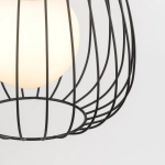 BELL 1 S Lampa wisząca czarny/srebrny 40722 Sigma