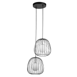 BELL 2 Lampa wisząca czarny/srebrny 40724 Sigma - zdjęcie produktu