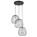 BELL 3 Lampa wisząca czarny/srebrny 40725 Sigma - zdjęcie produktu