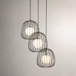 BELL 3 Lampa wisząca czarny/srebrny 40725 Sigma