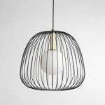 BELL 1 M Lampa wisząca czarny/złoty 40727 Sigma