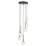 DAISY 5 złoty/transparentny Lampa wisząca 40759 Sigma - zdjęcie produktu