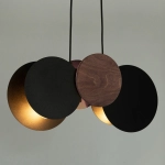 Lampa wisząca TOLA 2 ciemny orzech 40892 Sigma