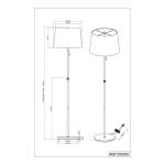 Lampa podłogowa LYON – 409100307 TRIO