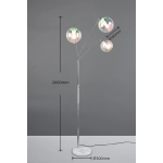 Lampa podłogowa PAXTON – 416900306 excl. 3x E27 · max. 10W TRIO