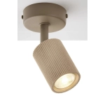 Spot sufitowy OPTIC wood ruchomy 1 ciepły beż / drewno naturalne 41876 Sigma
