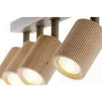 Plafon OPTIC wood ruchomy 4 ciepły beż / drewno naturalne 41879 Sigma