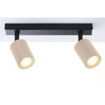 Plafon OPTIC wood ruchomy 2 czarny / drewno naturalne 41881 Sigma