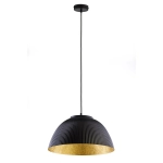 Lampa wisząca LADY ryflowana czarny złoty 41923 Sigma - zdjęcie produktu