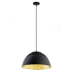 Lampa wisząca LADY ryflowana czarny złoty 41923 Sigma