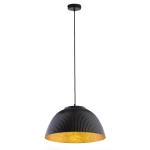 Lampa wisząca LADY ryflowana czarny miedziany 41925 Sigma