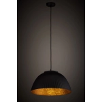 Lampa wisząca LADY ryflowana czarny miedziany 41925 Sigma