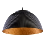 Lampa wisząca LADY ryflowana czarny miedziany 41925 Sigma