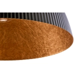 Lampa wisząca LADY ryflowana czarny miedziany 41925 Sigma