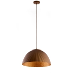 Lampa wisząca LADY ryflowana brązowy miedziany 41927 Sigma - zdjęcie produktu