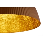 Lampa wisząca LADY ryflowana brązowy miedziany 41927 Sigma