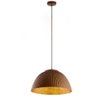 Lampa wisząca LADY ryflowana brązowy miedziany 41927 Sigma
