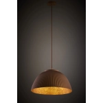 Lampa wisząca LADY ryflowana brązowy miedziany 41927 Sigma