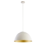 Lampa wisząca LADY ryflowana biały złoty 41929 Sigma - zdjęcie produktu