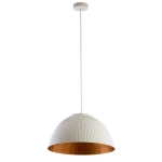 Lampa wisząca LADY ryflowana biały miedziany 41931 Sigma - zdjęcie produktu