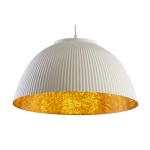 Lampa wisząca LADY ryflowana biały miedziany 41931 Sigma