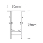 Magnetic Recessed Profiles Szyna Podtynkowa 2m 42002R/B ONE LIGHT