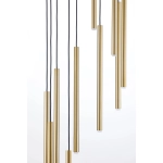 Lampa wisząca SOPEL 10 ANTRESOLA kaskada czarny złoty 42054 Sigma