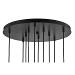 Lampa wisząca SOPEL 10 ANTRESOLA dwa poziomy czarny 42055 Sigma