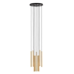 Lampa wisząca SOPEL 10 ANTRESOLA dwa poziomy czarny złoty 42056 Sigma - zdjęcie produktu