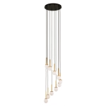 Lampa wisząca DAISY 10 ANTRESOLA złoty biały 42057 Sigma - zdjęcie produktu