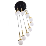 Lampa wisząca DAISY 10 ANTRESOLA złoty biały 42057 Sigma