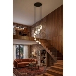 Lampa wisząca DAISY 10 ANTRESOLA złoty biały 42057 Sigma