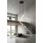 Lampa wisząca DAISY 10 ANTRESOLA złoty biały 42057 Sigma
