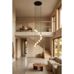 Lampa wisząca DAISY 10 ANTRESOLA złoty biały 42057 Sigma
