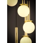 Lampa wisząca DAISY 10 ANTRESOLA złoty biały 42057 Sigma