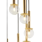 Lampa wisząca DAISY 10 ANTRESOLA złoty transparentny 42058 Sigma