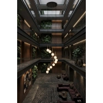 Lampa wisząca PIANO 15 ANTRESOLA czarny złoty 42059 Sigma