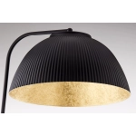 Lampa podłogowa LADY ryflowana czarny złoty 42061 Sigma