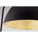 Lampa podłogowa LADY ryflowana czarny złoty 42061 Sigma