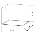 Plafon CUBO METALIK LED 3000K miedziany szczotkowany 42073 Sigma