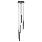 Lampa wisząca SOPEL 10 ANTRESOLA kaskada czarny 42098 Sigma - zdjęcie produktu
