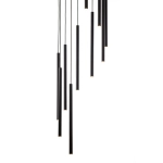 Lampa wisząca SOPEL 10 ANTRESOLA kaskada czarny 42098 Sigma