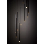 Lampa wisząca SOPEL 10 ANTRESOLA kaskada czarny 42098 Sigma
