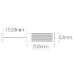 BLACK BRASS 12W PENDANT WW 48V IP20 DARK LIGHT MINI/MIDI/MAXI 42126BA/B/W ONE LIGHT